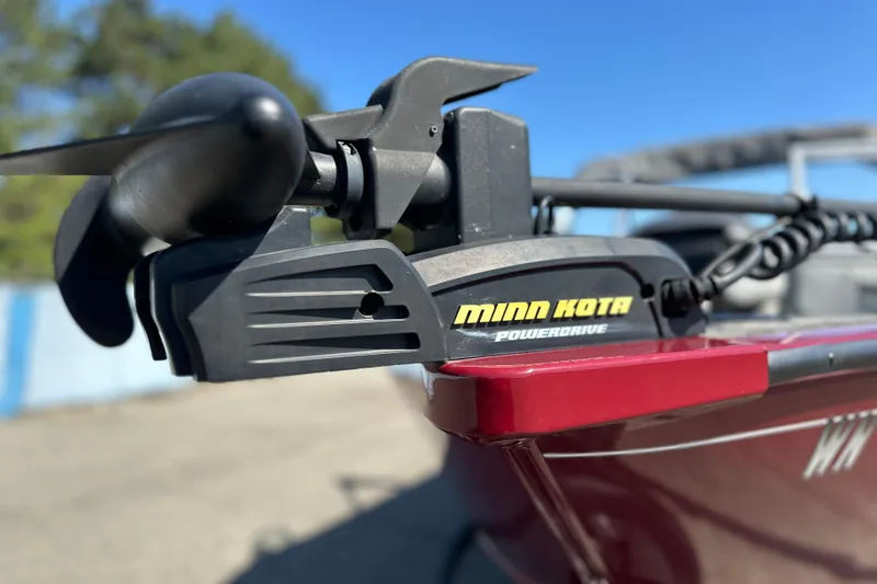 Slide: The Image of Minn Kota PowerDrive motor on 2018 Tracker Pro Guide V-175 WT boat. - 12