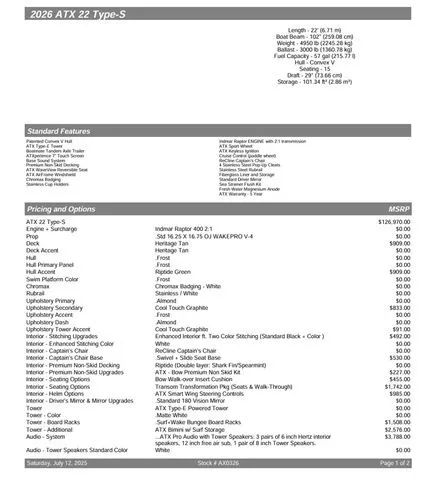 Slide: The Image of ATX 22 Type-S / Raptor 400 2026 - 4