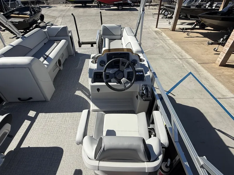 Slide: The Image of Avalon 23' Venture Platinum Quad lounge w/ 115HP Mercury! 2026 - 12