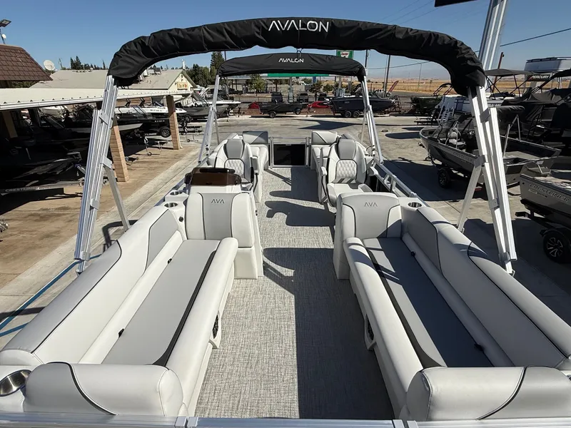 Slide: The Image of Avalon 23' Venture Platinum Quad lounge w/ 115HP Mercury! 2026 - 6
