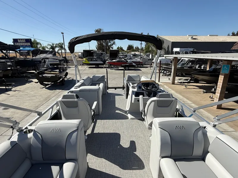 Slide: The Image of Avalon 23' Venture Platinum Quad lounge w/ 115HP Mercury! 2026 - 7