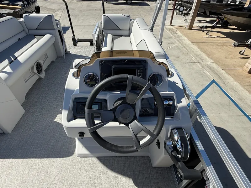 Slide: The Image of Avalon 23' Venture Platinum Quad lounge w/ 115HP Mercury! 2026 - 8