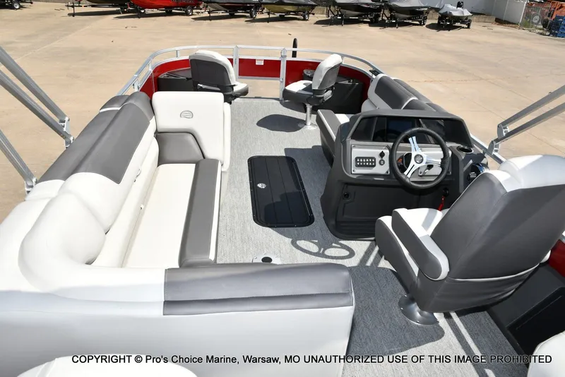 Slide: The Image of Sun Tracker Fishin' Barge 22 XP3 Tri-Toon w/200HP 2026 - 61