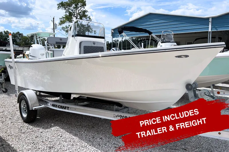 Slide: The Image of 2026 May-Craft 192 boat on trailer, price includes trailer and freight. - 1