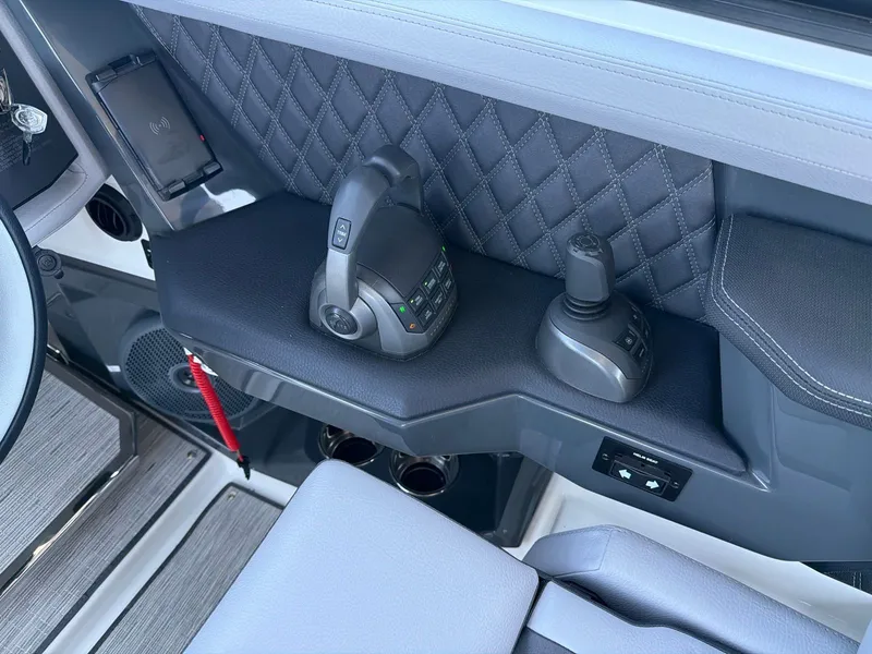 Slide: The Image of Interior of 2026 Cobalt R31 with throttle and joystick controls. - 34