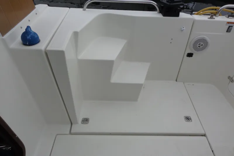 Slide: The Image of 2011 Ranger Tugs R-29 Classic boat interior with steps and speaker. - 62