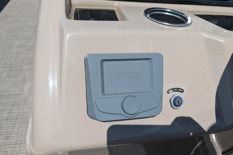 Slide: The Image of Control panel of 2024 Ranger Reata 200C boat with Wet Sounds audio system. - 10