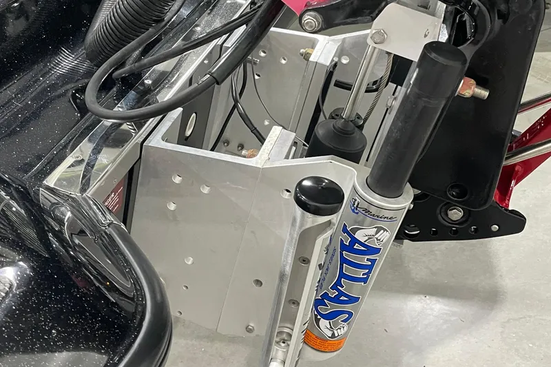 Slide: The Image of 2021 Phoenix 21 PHX boat with Atlas hydraulic jack plate and wiring details. - 10