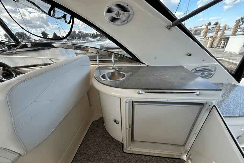 Slide: The Image of 2005 Regal Commodore 4260 yacht interior with sink and counter. - 6