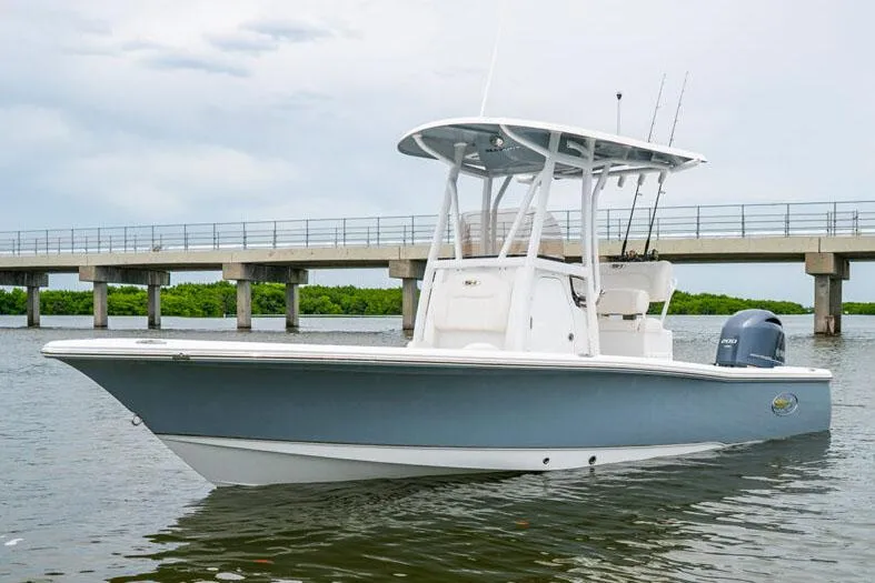 The Image of 2026 Sea Hunt BX 22 BR boat on trailer at Castaway Marine dealership. - 0