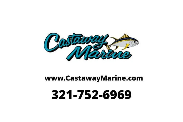 Slide: The Image of Castaway Marine logo with contact details for Sea Hunt Ultra 229, 2026 model. - 30