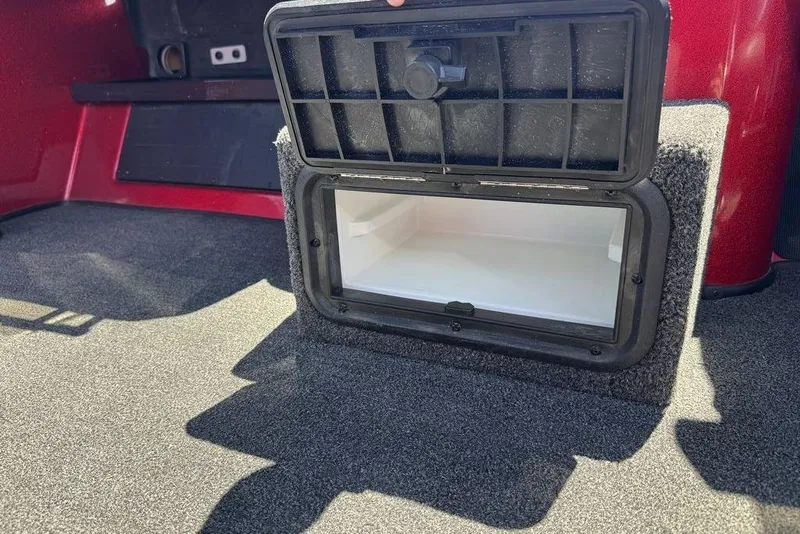 Slide: The Image of Open storage compartment in 2017 Nitro ZV18 boat interior. - 60