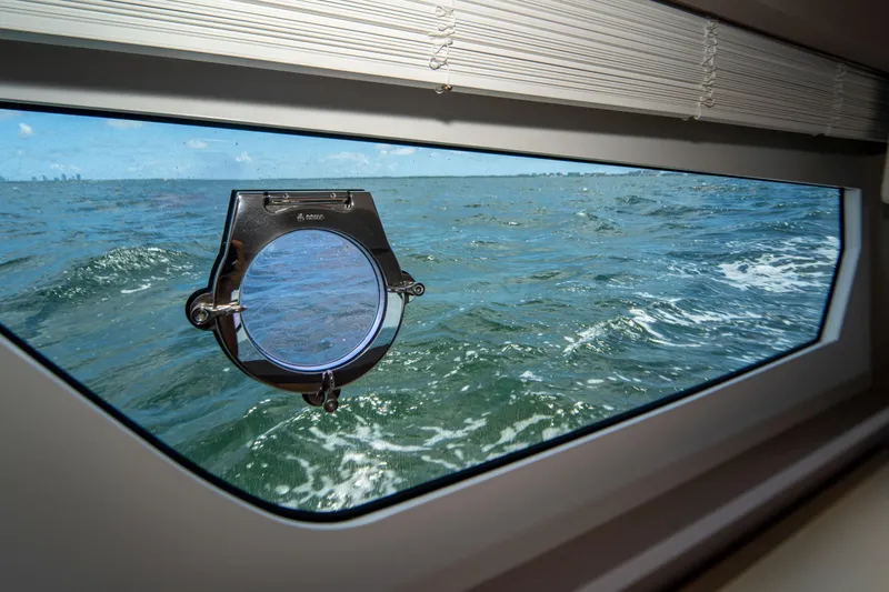 Slide: The Image of View of ocean through Ferretti Yachts 500 window, 2022 model. - 37