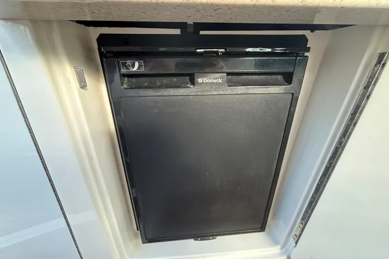 Slide: The Image of Built-in Dometic refrigerator on 2010 Sea Ray Sundancer 330 yacht. - 5