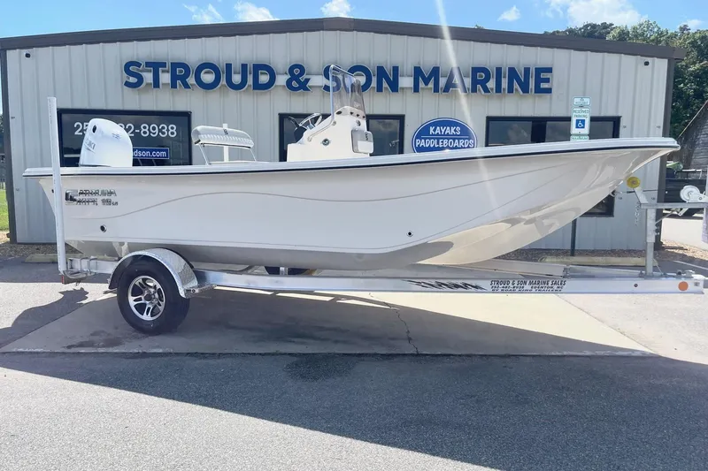 The Image of 2026 Carolina Skiff 19 LS boat on trailer at Stroud & Son Marine. - 1
