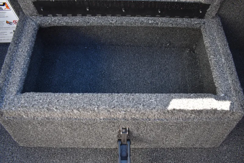 Slide: The Image of 2026 Lowe Stinger 175C boat seats, gray and black design, three comfortable seats. - 26