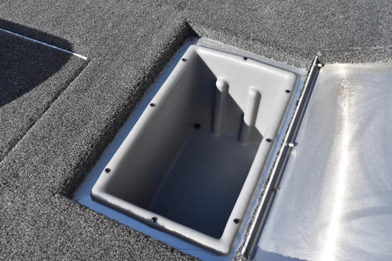 Slide: The Image of Close-up of 2026 Lowe Stinger 175C boat steering mechanism. - 37