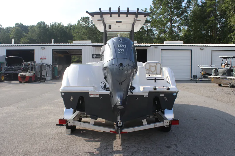 Slide: The Image of 2026 Sea Fox 248 Commander boat with Yamaha 300 V6 engine on trailer. - 3