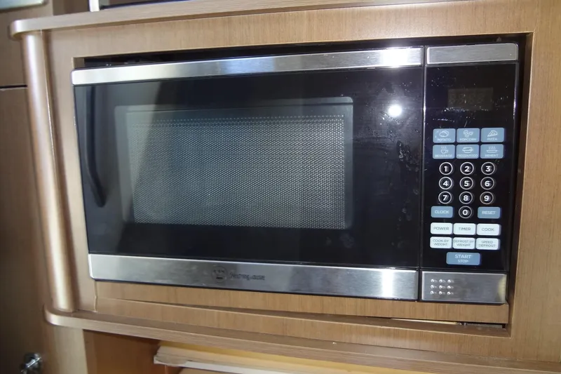 Slide: The Image of Microwave oven in 2017 Sea Ray Sundancer 280 yacht kitchen. - 33