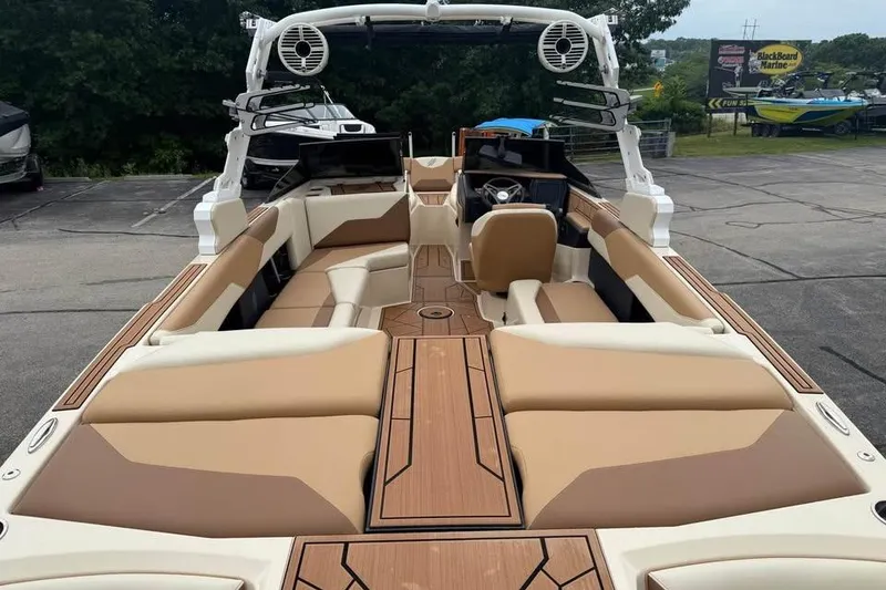 Slide: The Image of 2024 ATX Surf Boats 24 Type-S interior with spacious seating and modern design. - 8