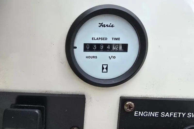 Slide: The Image of Hour meter showing 394.6 hours on 2008 Glastron GT205 BR boat. - 16