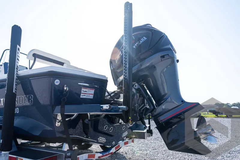 Slide: The Image of 2026 Pathfinder 2200 TRS boat with Yamaha outboard motor on trailer. - 20