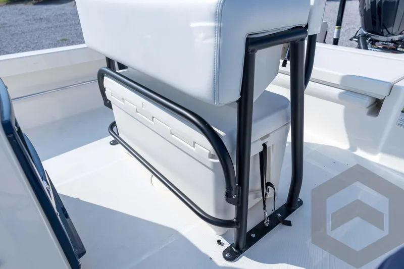 Slide: The Image of 2026 Pathfinder 2200 TRS boat seat with integrated cooler and sturdy frame. - 68