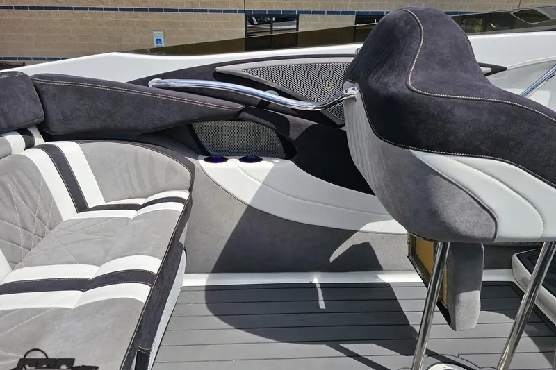 Slide: The Image of 2008 Nordic Powerboats 35 Flame MCOB interior with sleek seating and modern design. - 66