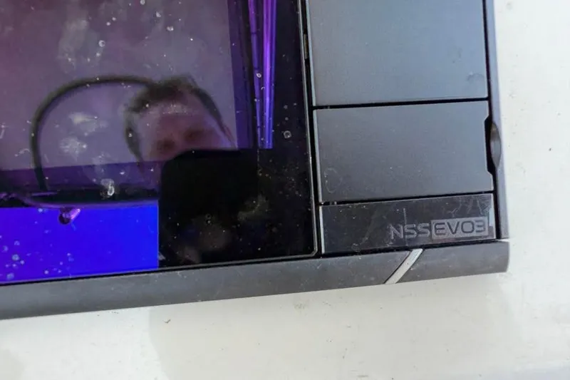 Slide: The Image of Close-up of NSS EVO3 display on 2018 Carolina Skiff 23LX boat. - 13