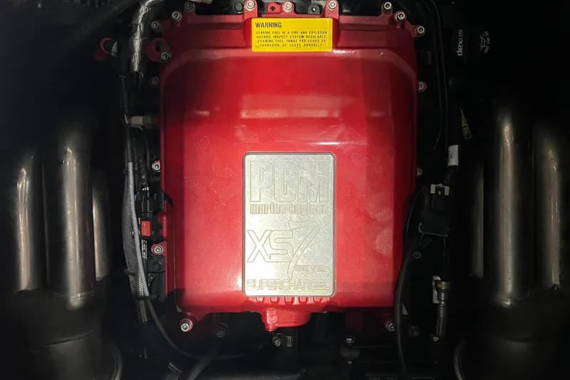 Slide: The Image of Engine of 2017 Centurion Ri257 with PCM Marine Engines XS7 supercharger. - 8