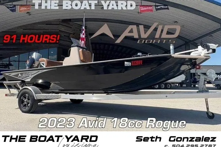 The Image of 2023 Avid 18 Rogue CC boat displayed at The Boat Yard with 91 hours of use. - 0