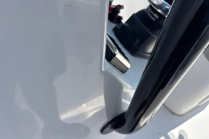 Slide: The Image of Close-up of 2022 Cape Horn 22 OS boat details, featuring sleek design and hardware. - 38