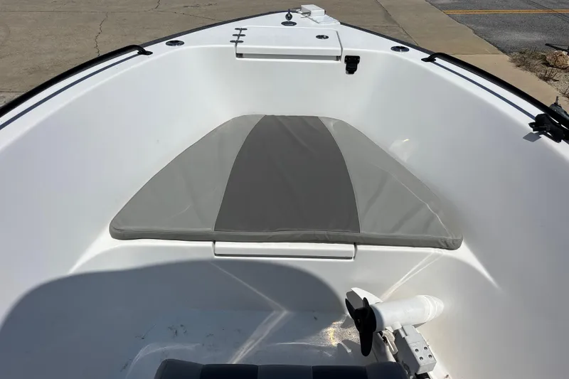 Slide: The Image of 2022 Cape Horn 22 OS boat interior with cushioned seating and clean design. - 45