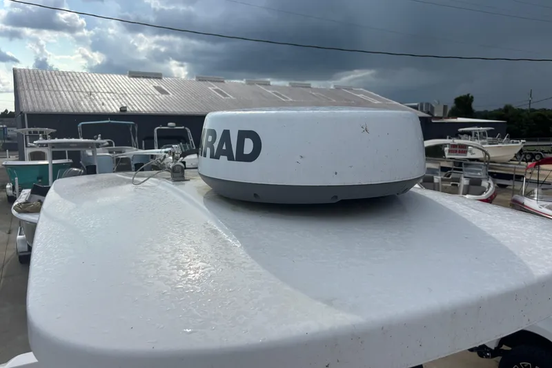 Slide: The Image of Radar equipment on 2022 Cape Horn 22 OS boat under cloudy sky. - 60