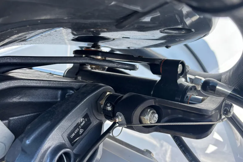 Slide: The Image of Close-up of 2022 Cape Horn 22 OS boat engine components. - 16