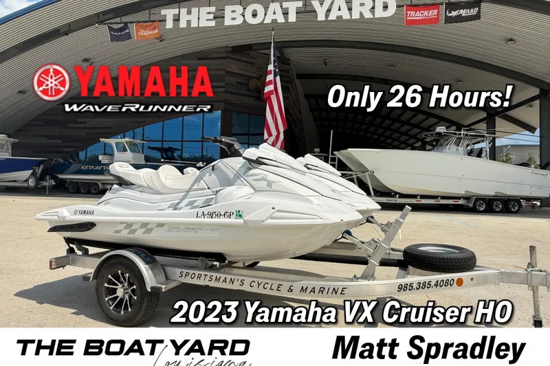 The Image of 2023 Yamaha WaveRunner VX Cruiser HO on trailer at The Boat Yard. - 1