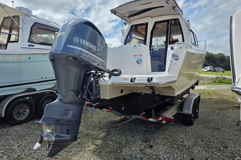 Slide: The Image of 2020 Cutwater C-24 boat with Yamaha outboard motor on trailer. - 4