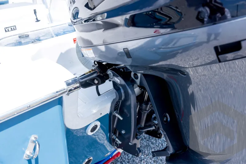 Slide: The Image of 2026 Tidewater 2110 Bay Max boat engine detail, showcasing sleek design and modern technology. - 25