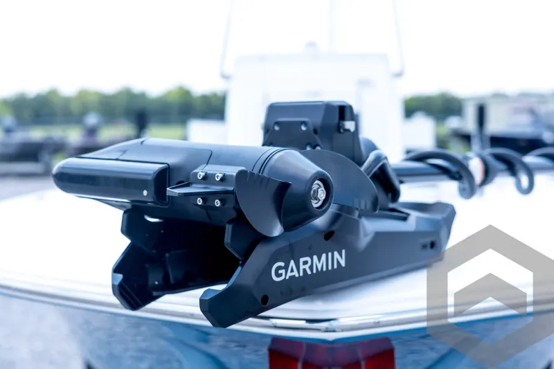 Slide: The Image of 2026 Tidewater 2110 Bay Max boat with Garmin equipment on deck. - 35