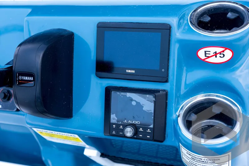 Slide: The Image of Dashboard of 2026 Tidewater 2110 Bay Max boat with Yamaha controls. - 66