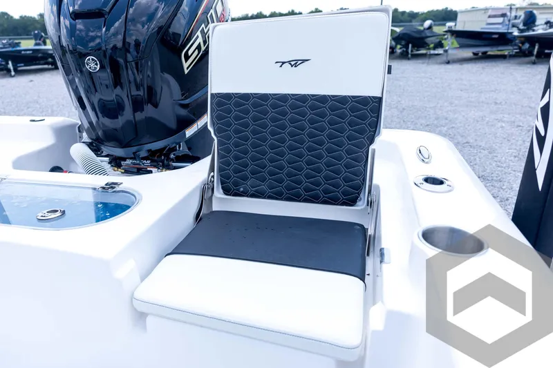Slide: The Image of 2026 Tidewater 2110 Bay Max boat seat with stylish design and Yamaha engine. - 78