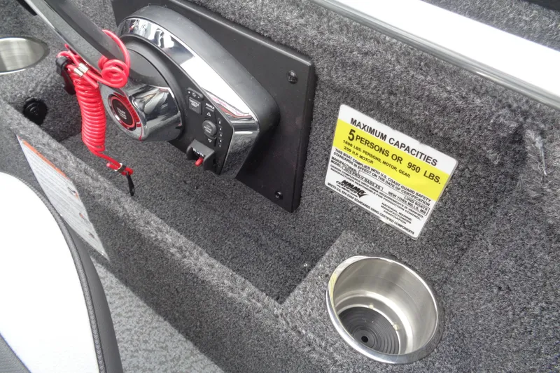 Slide: The Image of Dashboard of 2026 Lund 2075 Pro-V Bass XS with Rockford Fosgate audio system. - 14