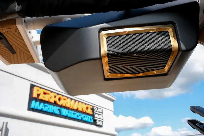 Slide: The Image of 2026 MasterCraft XStar 25 speaker detail at Performance Marine Watersports. - 43