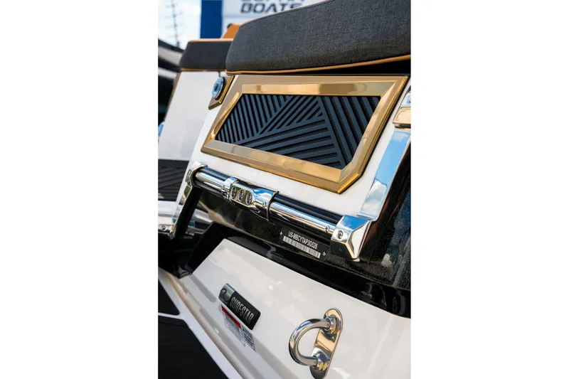 Slide: The Image of 2026 MasterCraft XStar 25 boat detail with sleek design and modern accents. - 44