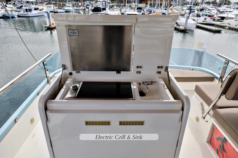 Slide: The Image of 2013 Fairline Squadron 42 yacht with Isotherm refrigerator on deck. - 12