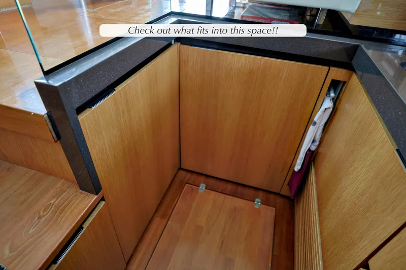 Slide: The Image of Isotherm refrigerator and freezer in 2013 Fairline Squadron 42 yacht kitchen. - 20