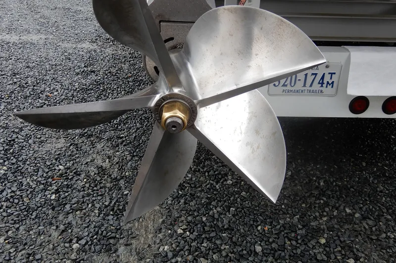 Slide: The Image of Propeller of 2008 Nor-Tech 3600 Supercat on gravel surface. - 38