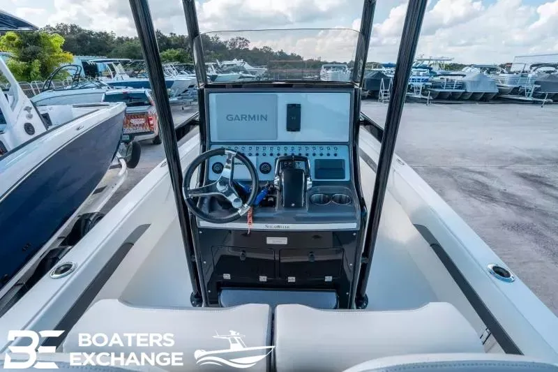 Slide: The Image of Interior view of 2023 ShearWater 270 SS Carolina boat. - 14