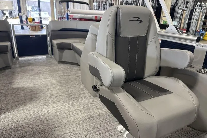 Slide: The Image of 2026 Bennington 22SXSR boat interior with luxurious seating and modern design. - 11
