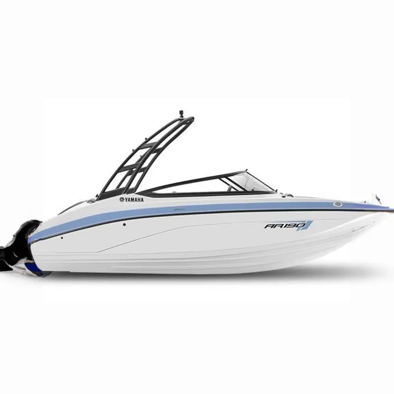 The Image of Manufacturer Provided Image: 2026 Yamaha Boats AR190, sleek white and blue design, side view with modern features. - 0